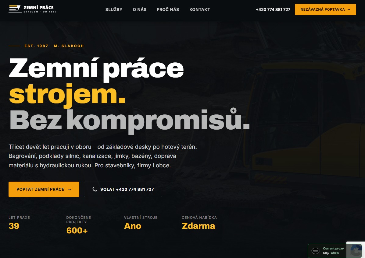 Zemní práce Slaboch